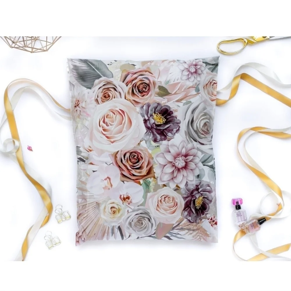 BOHO FLORAL THEMED POLYMAILER BUNDLE•25 PACK